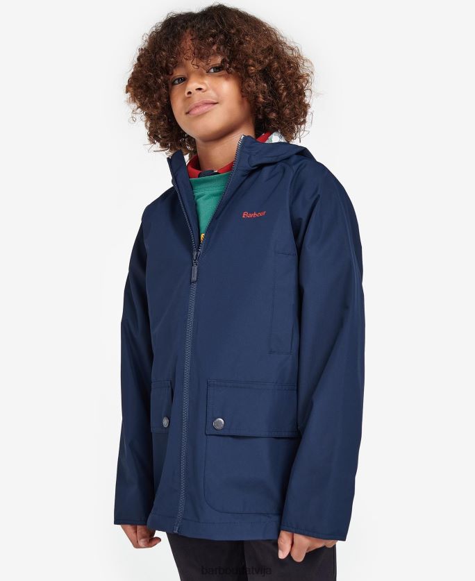 Barbour zēni Domus dušas jaka ar kapuci P8J88A2490 apģērbs klasiskā flote