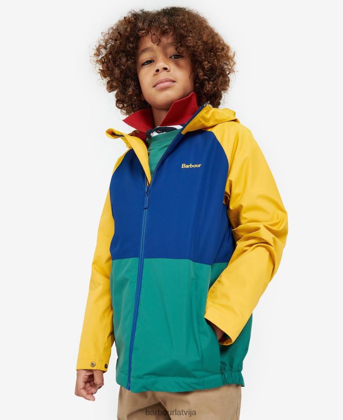 Barbour zēni cromar dušas necaurlaidīga jaka P8J88A2499 apģērbs okers
