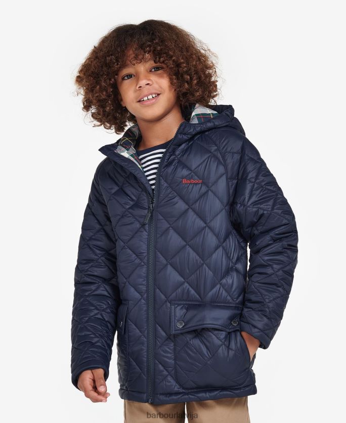 Barbour zēni merton stepēta jaka P8J88A2474 apģērbs klasiskā flote