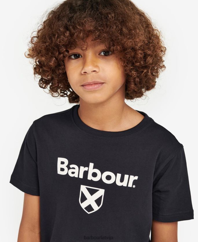 Barbour zēni būtisks vairoga t-krekls P8J88A2508 apģērbs klasiskā flote