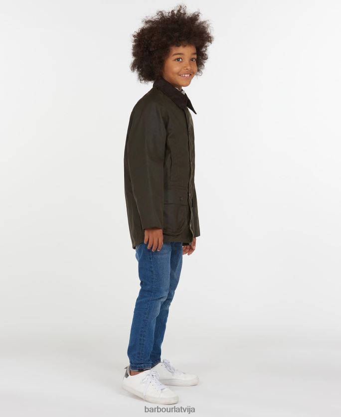 Barbour zēni beaufort vaskota jaka P8J88A2472 apģērbs olīvu