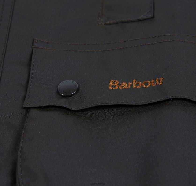 Barbour zēni beaufort vaskota jaka P8J88A2472 apģērbs olīvu