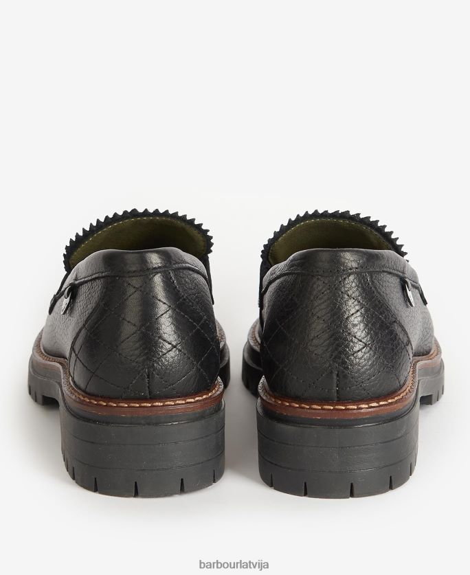 Barbour sievietes velma loafers P8J88A2141 apavi tumši brūns