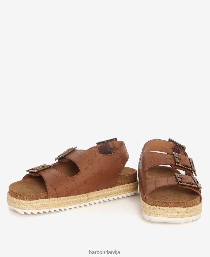 Barbour sievietes helena flatform sandales P8J88A2103 apavi zelta metālisks
