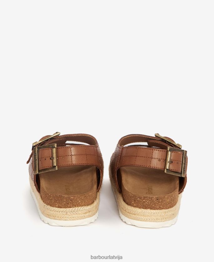 Barbour sievietes helena flatform sandales P8J88A2103 apavi zelta metālisks