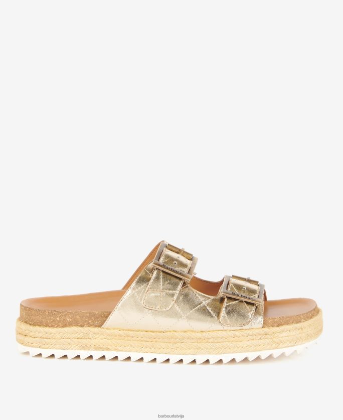 Barbour sievietes pamela briljanta stepētas sandales P8J88A2096 apavi klasisks balts