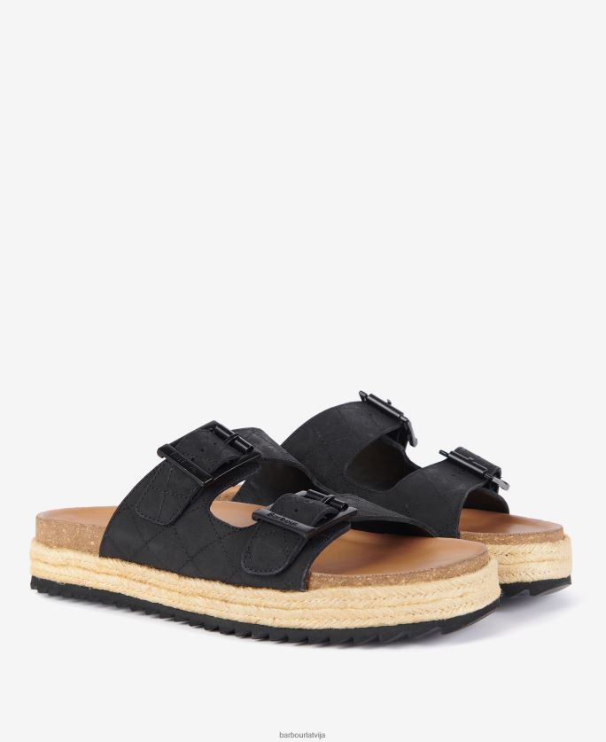 Barbour sievietes pamela briljanta stepētas sandales P8J88A2111 apavi klasisks balts