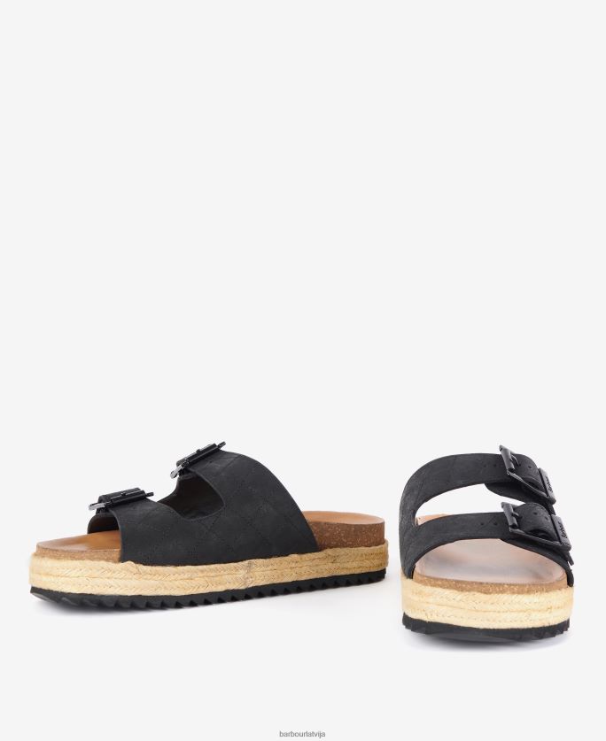 Barbour sievietes pamela briljanta stepētas sandales P8J88A2111 apavi klasisks balts