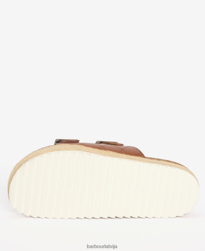 Barbour sievietes pamela briljanta stepētas sandales P8J88A2121 apavi klasisks balts