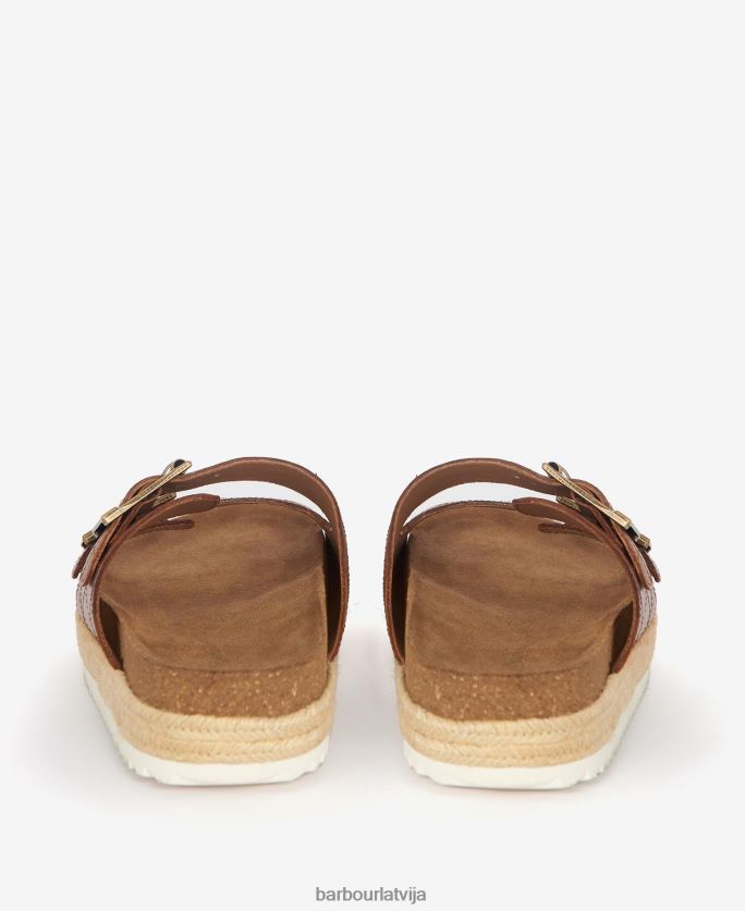 Barbour sievietes pamela briljanta stepētas sandales P8J88A2121 apavi klasisks balts