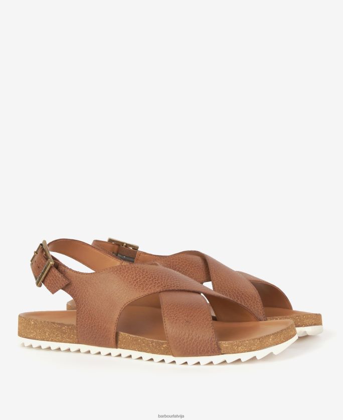 Barbour sievietes rocelle cross-over siksnu sandales P8J88A2123 apavi konjaks