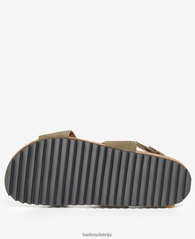 Barbour sievietes rochelle sandales P8J88A2119 apavi sudraba peonijas zamšāda