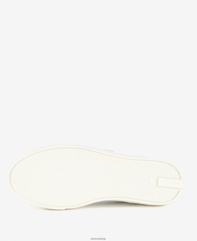 Barbour sievietes Džordžija trīskāršās siksnas trenažieri P8J88A2127 apavi balts/lavandas