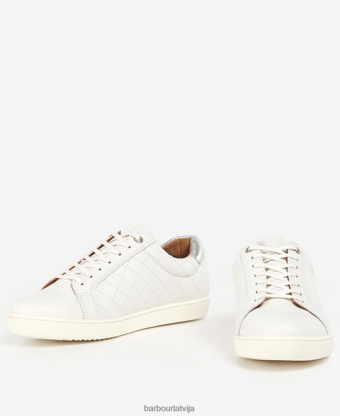 Barbour sievietes cosmo trenažieri P8J88A2130 apavi sudraba metāliska āda