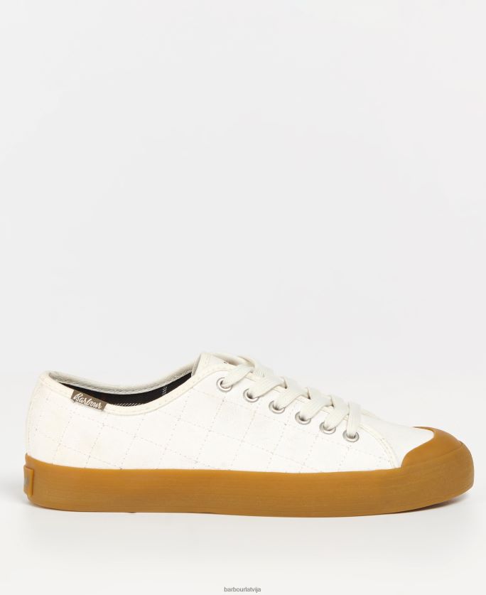 Barbour sievietes portree canvas trenažieri P8J88A2128 apavi ekru/gumija