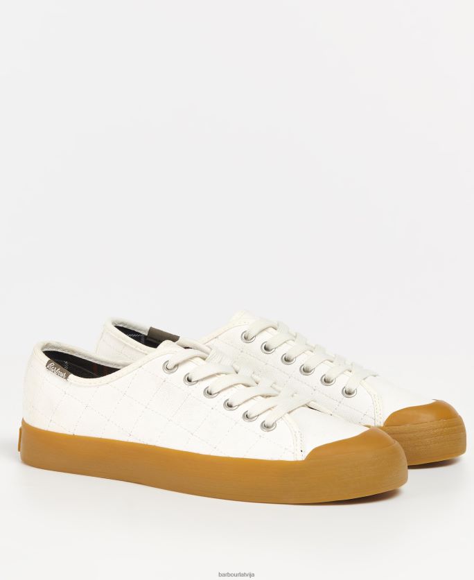 Barbour sievietes portree canvas trenažieri P8J88A2128 apavi ekru/gumija