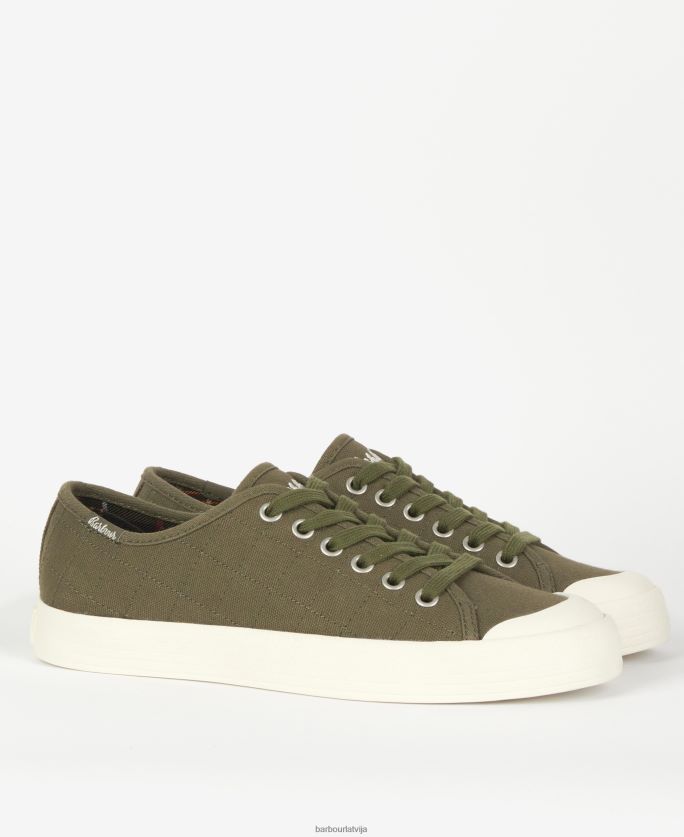 Barbour sievietes portree canvas trenažieri P8J88A2135 apavi ekru/gumija