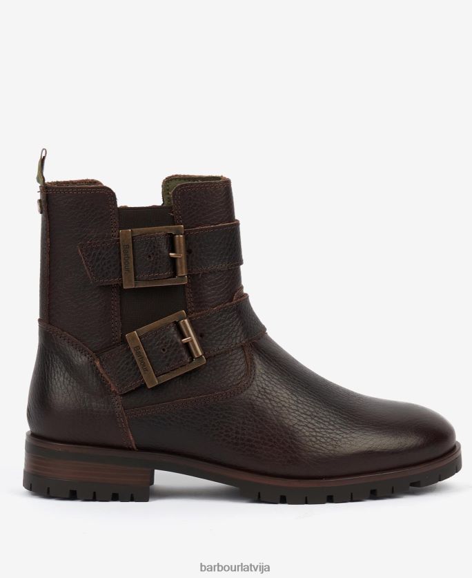 Barbour sievietes jahtu ostas zābaki P8J88A2054 apavi tumši brūns