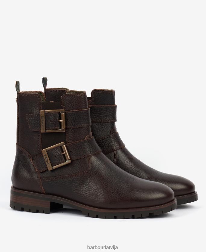 Barbour sievietes jahtu ostas zābaki P8J88A2054 apavi tumši brūns