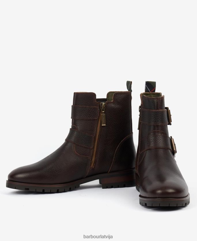 Barbour sievietes jahtu ostas zābaki P8J88A2054 apavi tumši brūns