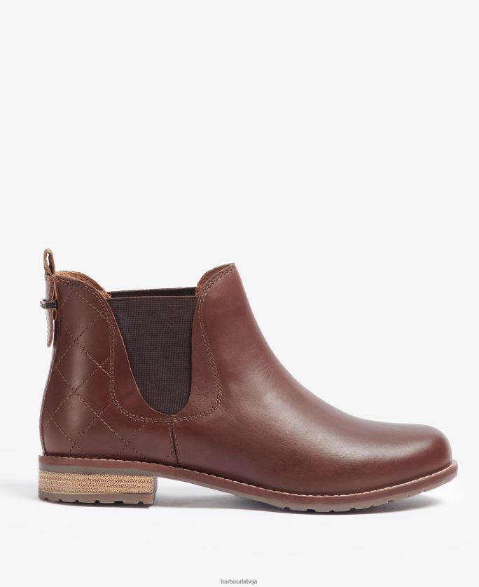 Barbour sievietes kamēlijas briljanta stepēti Chelsea zābaki P8J88A2087 apavi klasisks melns