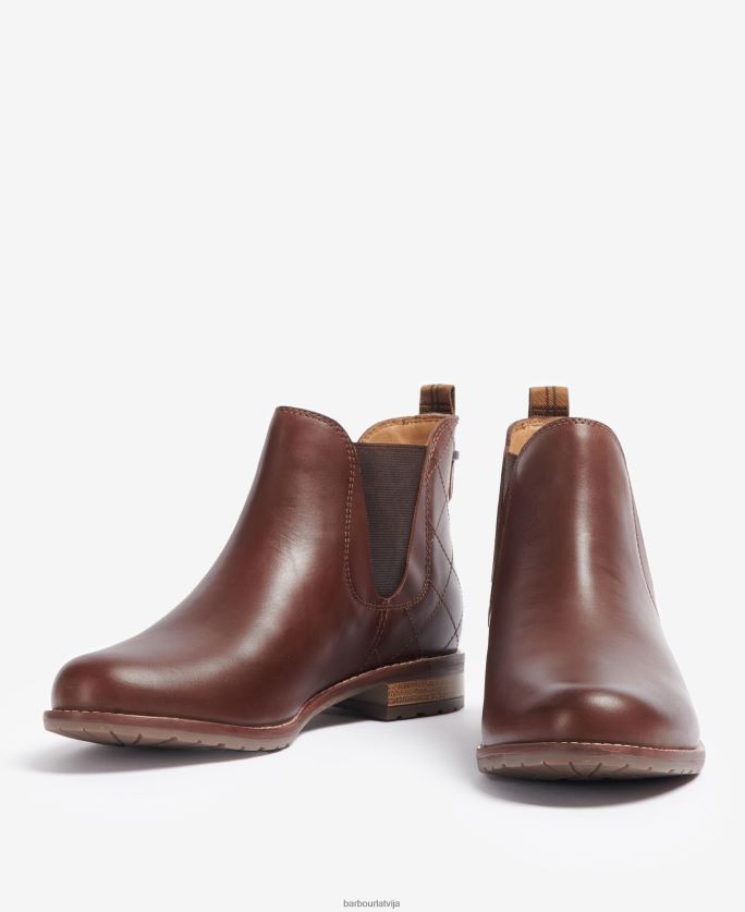 Barbour sievietes kamēlijas briljanta stepēti Chelsea zābaki P8J88A2087 apavi klasisks melns