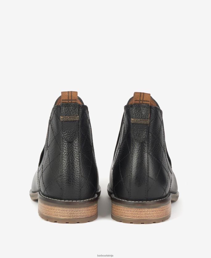 Barbour sievietes kamēlijas briljanta stepēti Chelsea zābaki P8J88A2089 apavi klasisks melns