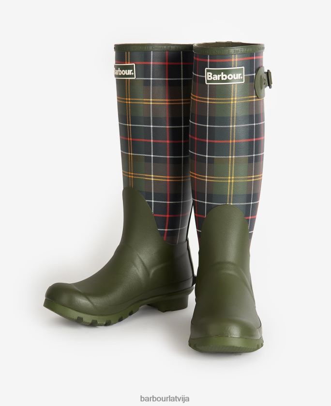 Barbour sievietes tartan bede wellingtons P8J88A2171 apavi klasiskais tartāns