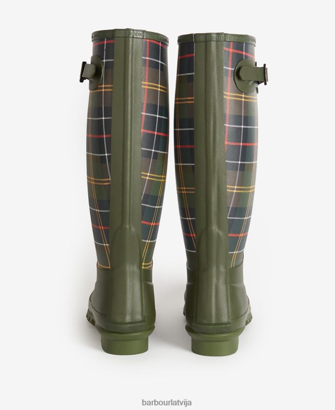 Barbour sievietes tartan bede wellingtons P8J88A2171 apavi klasiskais tartāns