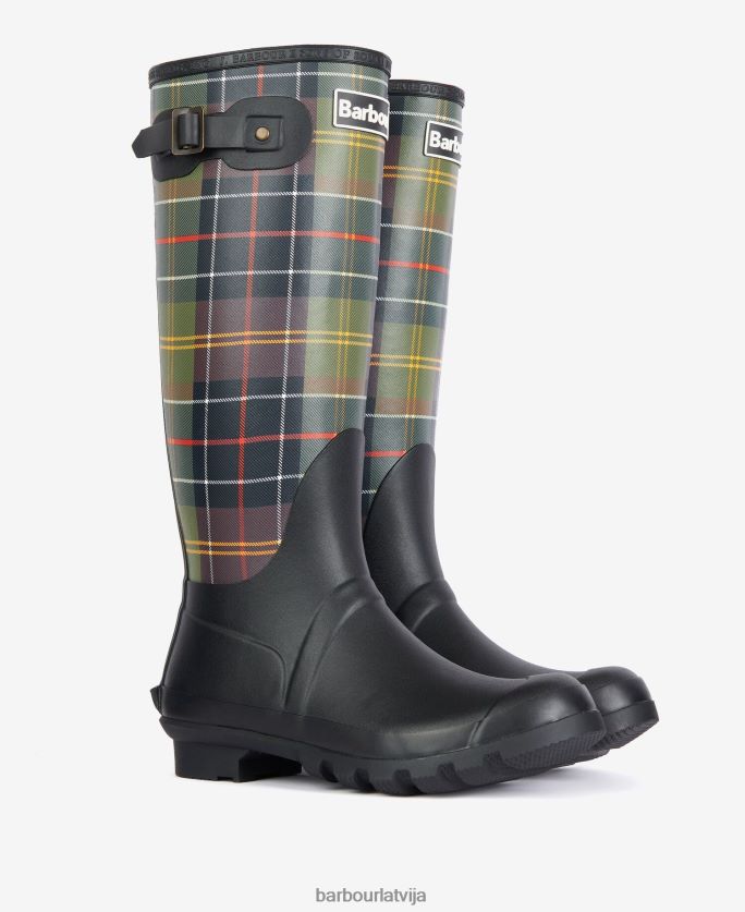 Barbour sievietes tartan bede wellingtons P8J88A2172 apavi klasiskais tartāns