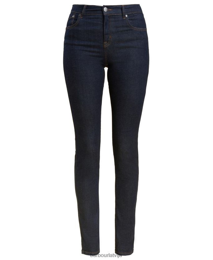 Barbour sievietes Essential slim džinsi P8J88A1804 apģērbs valkāta zilā krāsā