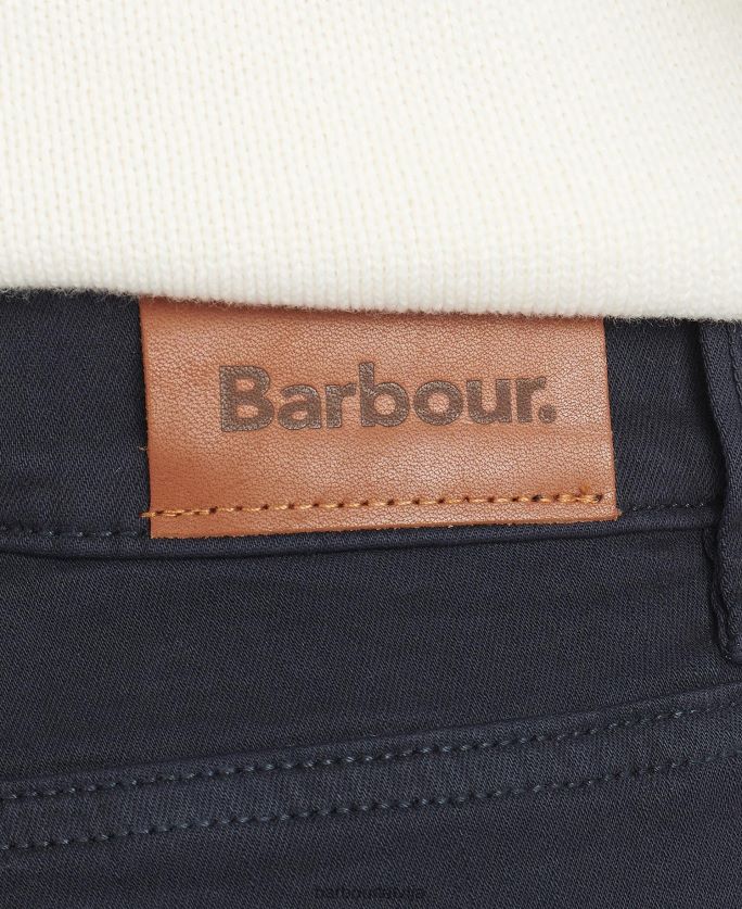 Barbour sievietes būtiskas šauras bikses P8J88A1778 apģērbs balts