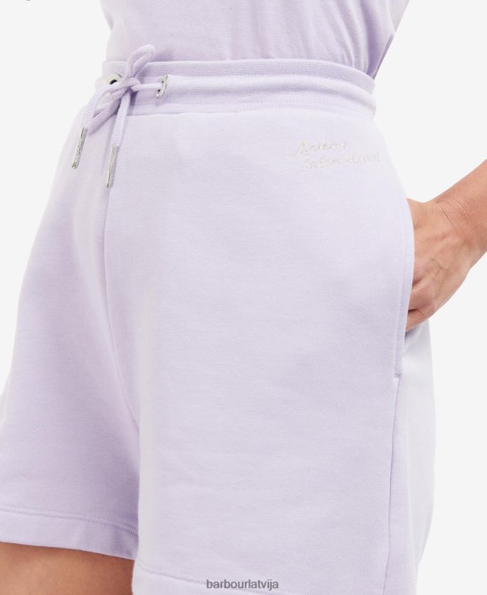 Barbour sievietes dambretes šorti P8J88A1794 apģērbs ledus fondants