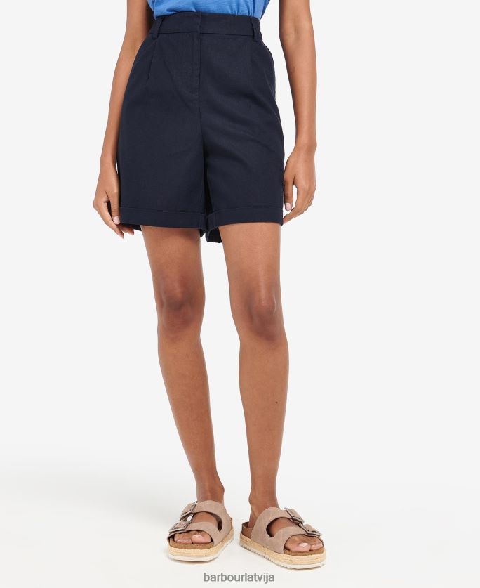 Barbour sievietes darla šorti P8J88A1781 apģērbs indigo