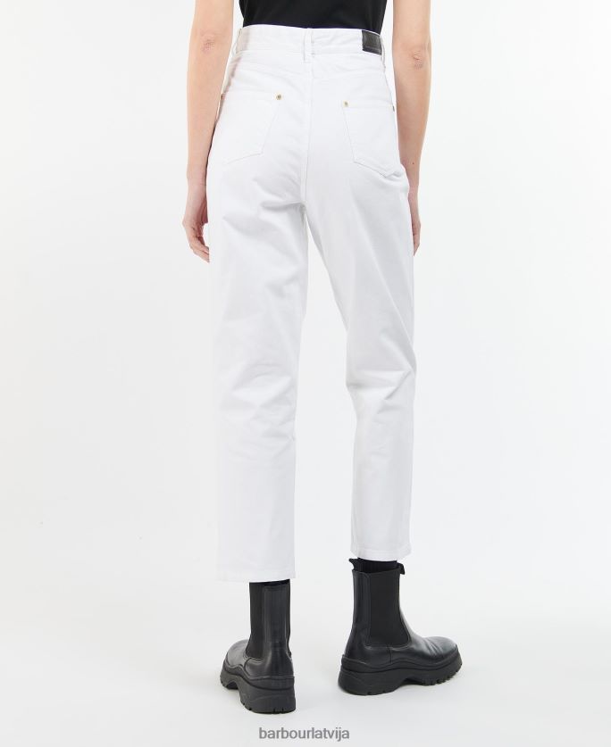 Barbour sievietes garcia augstceltne džins P8J88A1792 apģērbs melns