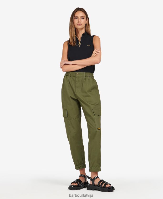 Barbour sievietes monaco bikses P8J88A1784 apģērbs melns