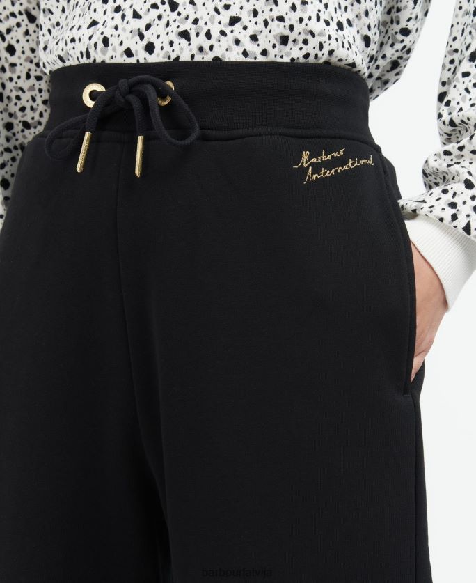 Barbour sievietes paralēli skrējēji P8J88A1791 apģērbs klasisks melns