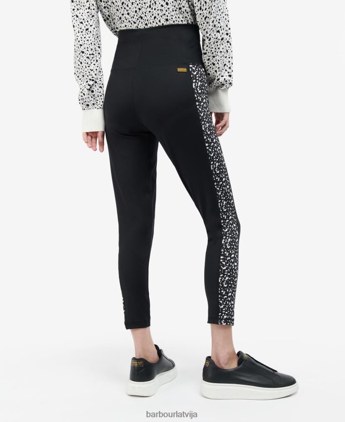 Barbour sievietes paviljona legingi P8J88A1809 apģērbs melns/multi