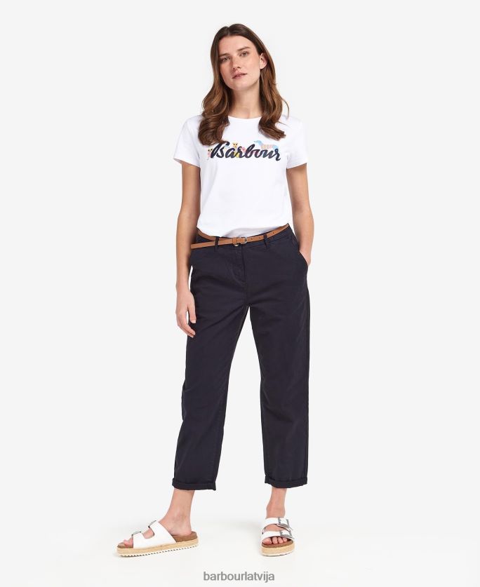 Barbour sievietes ēteriskās chinos P8J88A1805 apģērbs klasiskā flote