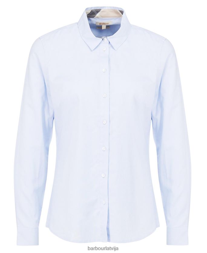 Barbour sievietes derwent krekls P8J88A1599 apģērbs balts/indigo tartāns