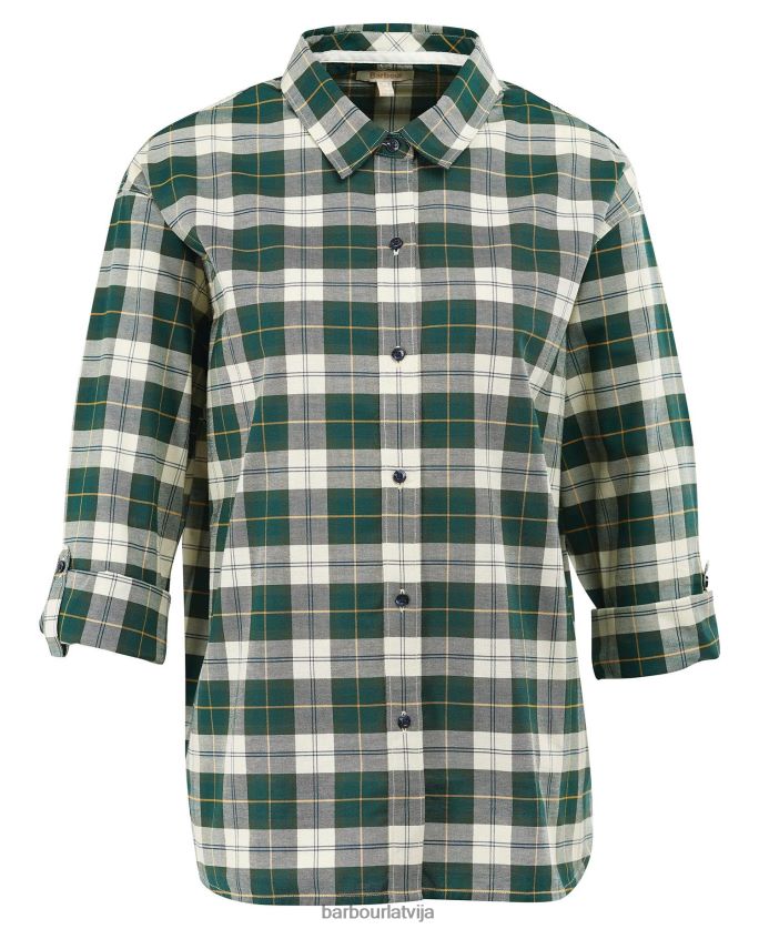Barbour sievietes elishaw krekls P8J88A1600 apģērbs klasiskais tartāns