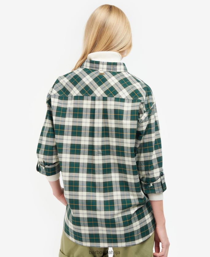 Barbour sievietes elishaw krekls P8J88A1600 apģērbs klasiskais tartāns
