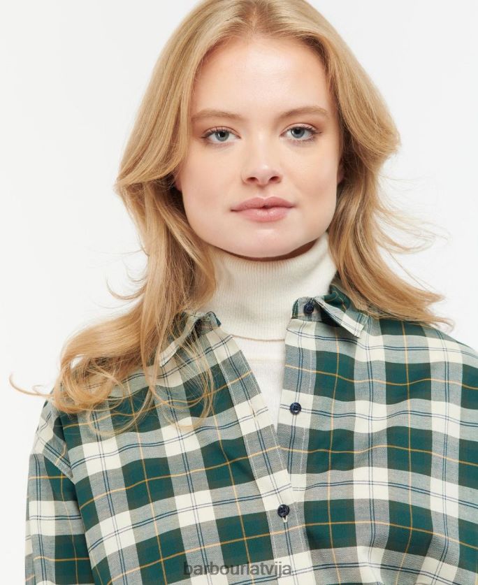 Barbour sievietes elishaw krekls P8J88A1600 apģērbs klasiskais tartāns