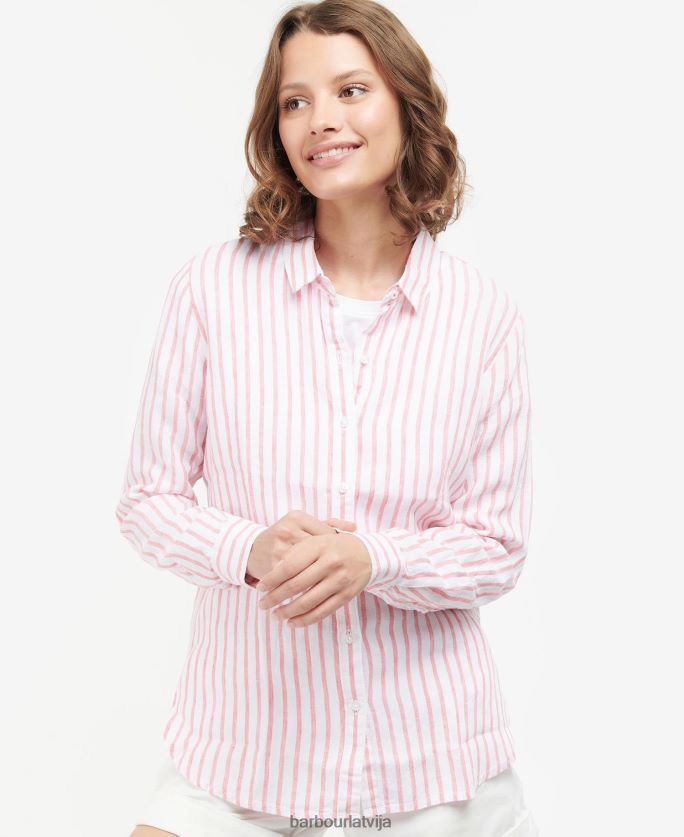 Barbour sievietes jūras krekls P8J88A1590 apģērbs rozā perforators