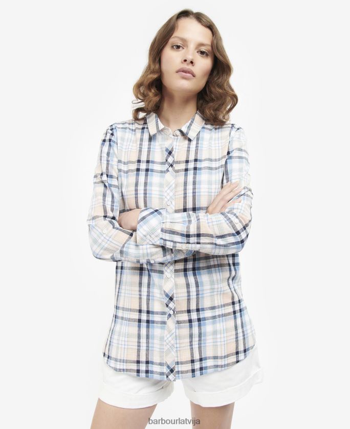 Barbour sievietes jūras krekls P8J88A1637 apģērbs flotes pārbaude