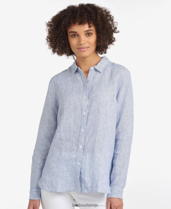 Barbour sievietes jūras krekls P8J88A1643 apģērbs tumši/balts