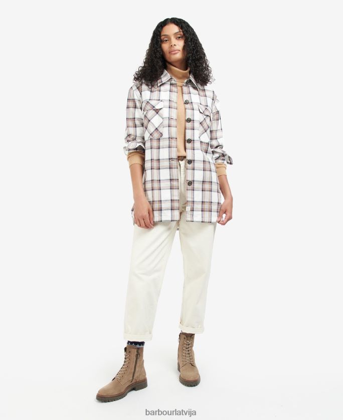 Barbour sievietes koralīnas virskrekls P8J88A1601 apģērbs mākonis/jūras flote