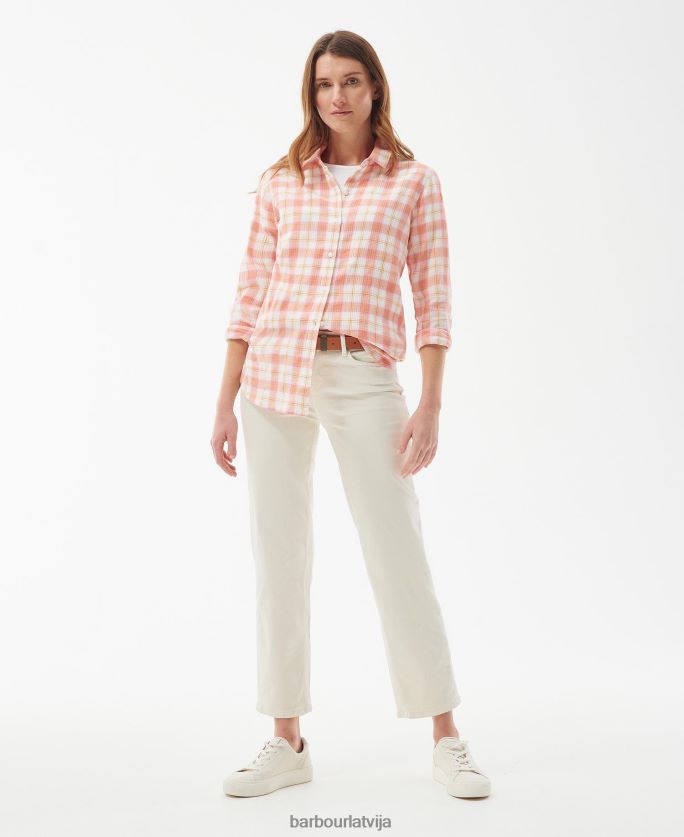 Barbour sievietes krasta krekls P8J88A1587 apģērbs hibiska pārbaude