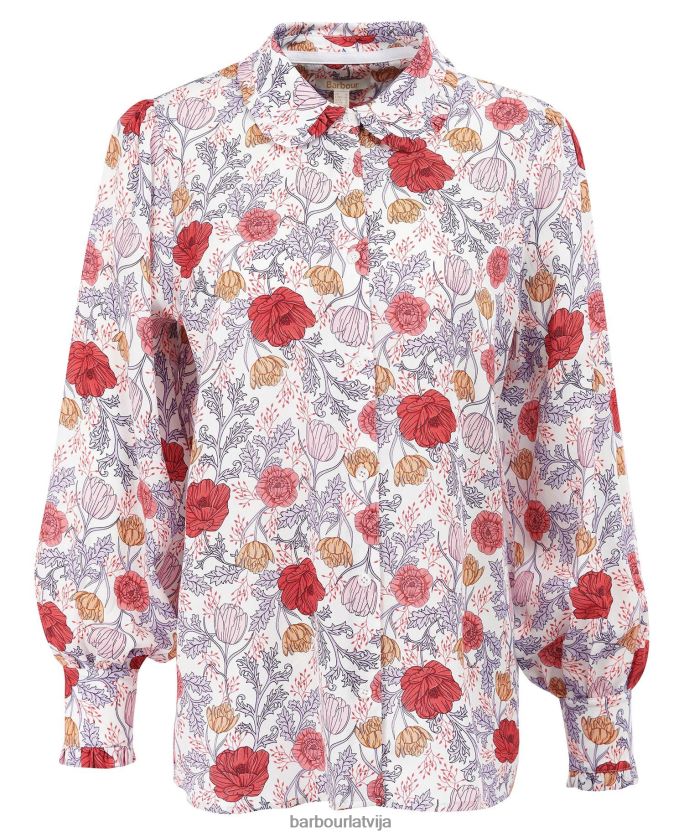 Barbour sievietes nahla krekls P8J88A1617 apģērbs multi viegls ziedu