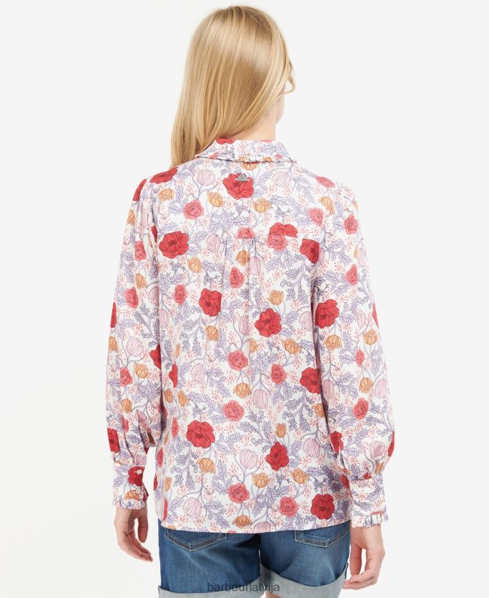 Barbour sievietes nahla krekls P8J88A1617 apģērbs multi viegls ziedu
